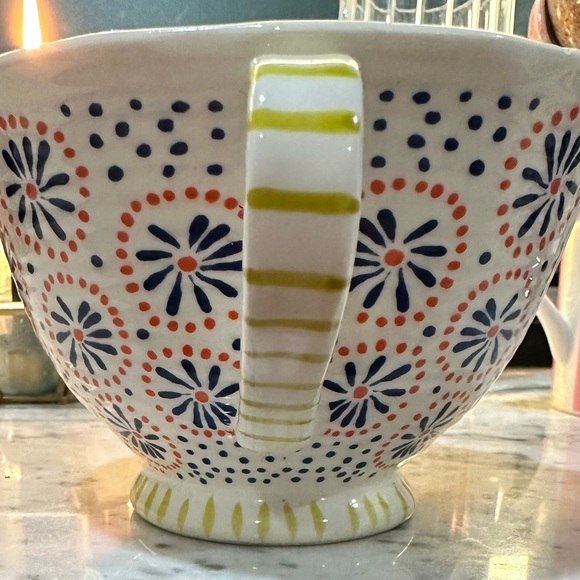Gather Round Anthropologie Floral Patterned Ceramic Mug - Picture 3 of 7